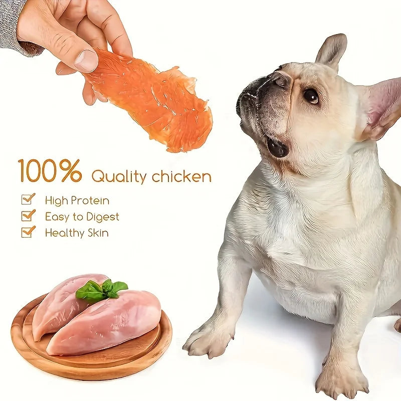 Natural Chicken Dog Treats – Perfect for Small, Medium, and Large Breeds
