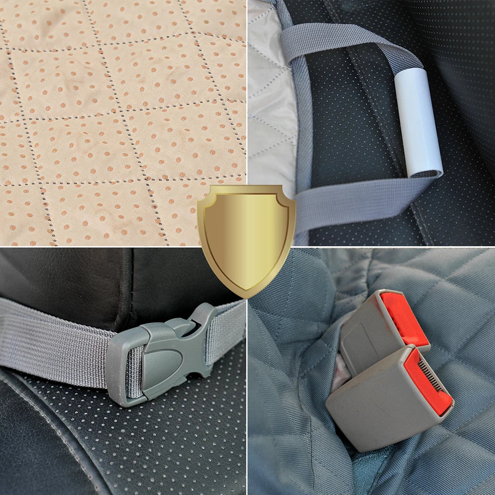 Safety Dog Car Seat Cover – Waterproof Hammock-Style Travel Protector for Rear Seats