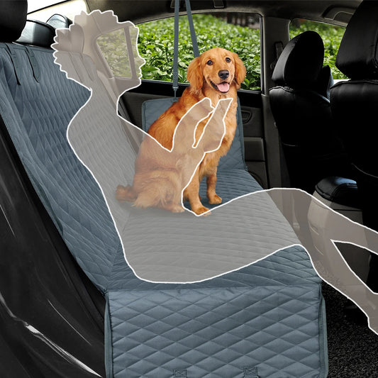 Safety Dog Car Seat Cover – Waterproof Hammock-Style Travel Protector for Rear Seats
