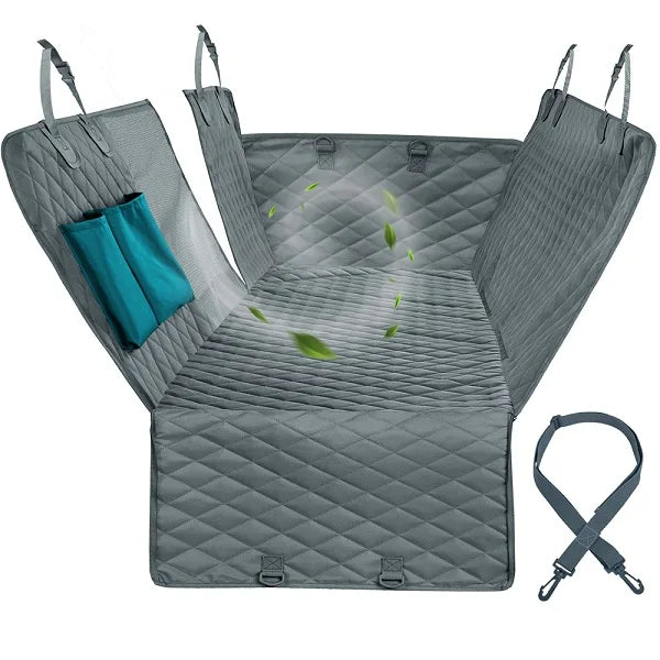 Safety Dog Car Seat Cover – Waterproof Hammock-Style Travel Protector for Rear Seats