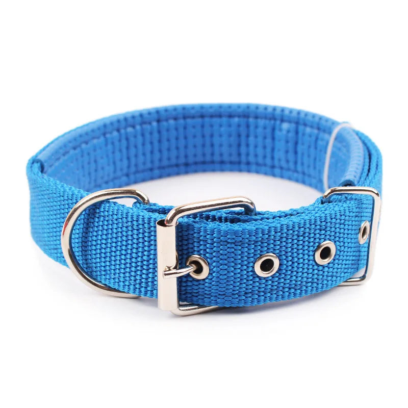 Solid Nylon Dog Collar – Durable and Adjustable for Small, Medium & Large Dogs