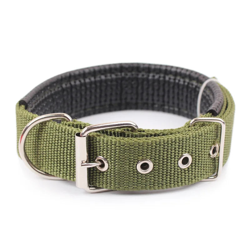 Solid Nylon Dog Collar – Durable and Adjustable for Small, Medium & Large Dogs