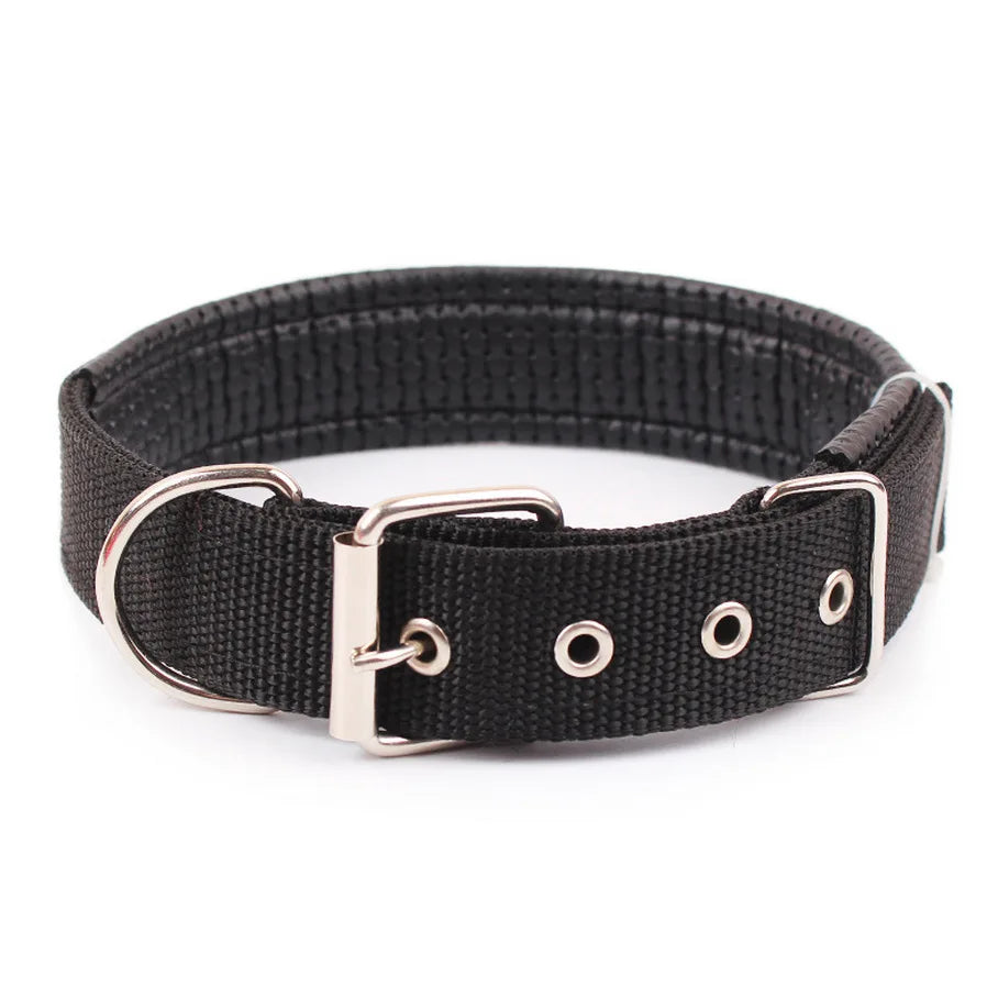 Solid Nylon Dog Collar – Durable and Adjustable for Small, Medium & Large Dogs