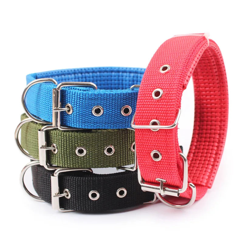 Solid Nylon Dog Collar – Durable and Adjustable for Small, Medium & Large Dogs
