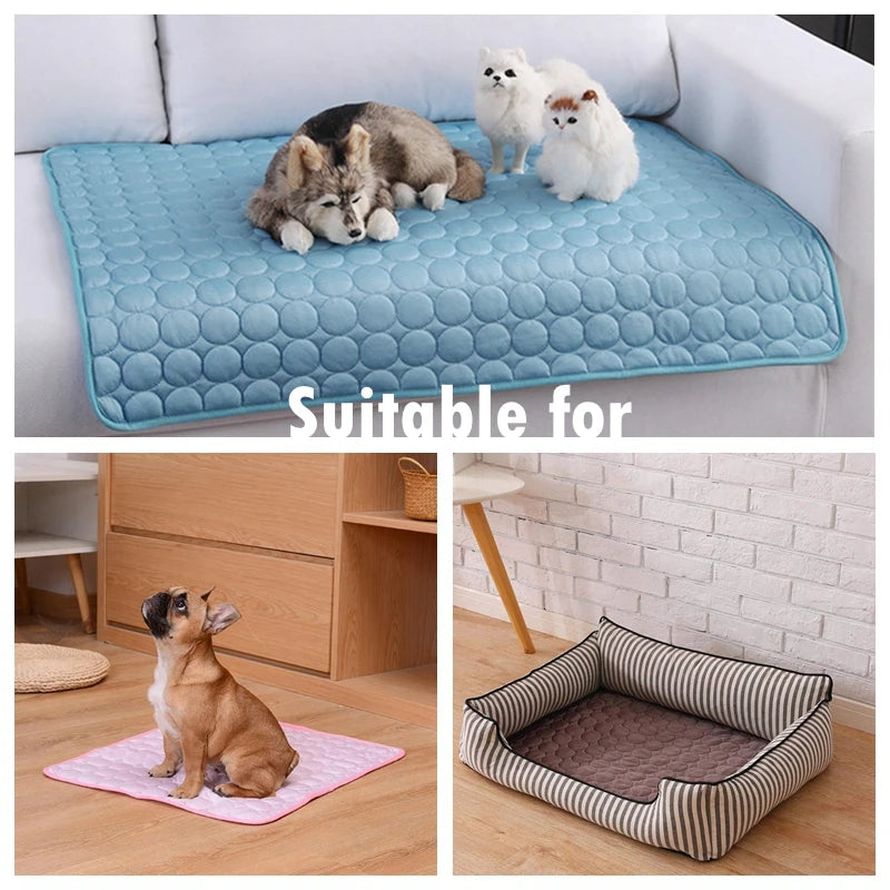 Cooling Summer Dog Mat – Breathable, Washable Pet Pad for Dogs & Cats