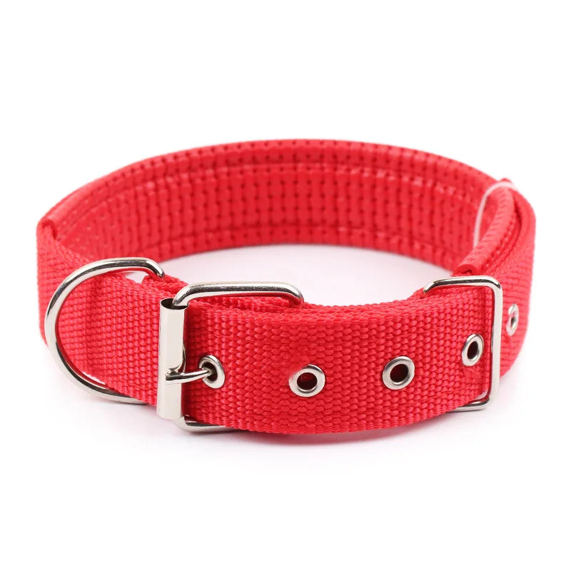 Solid Nylon Dog Collar – Durable and Adjustable for Small, Medium & Large Dogs