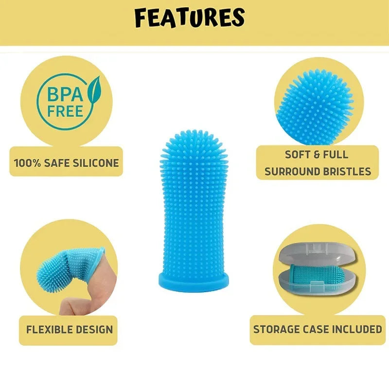 Super Soft Silicone Pet Finger Toothbrush