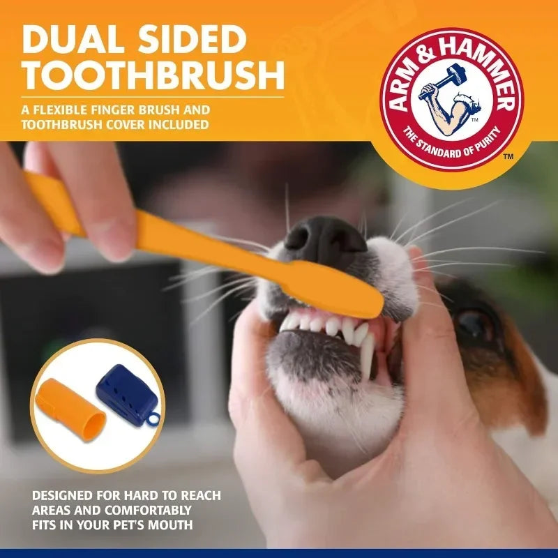 Pet Dental Care Kit – Toothbrush & Universal Toothpaste Set for Dogs & Cats
