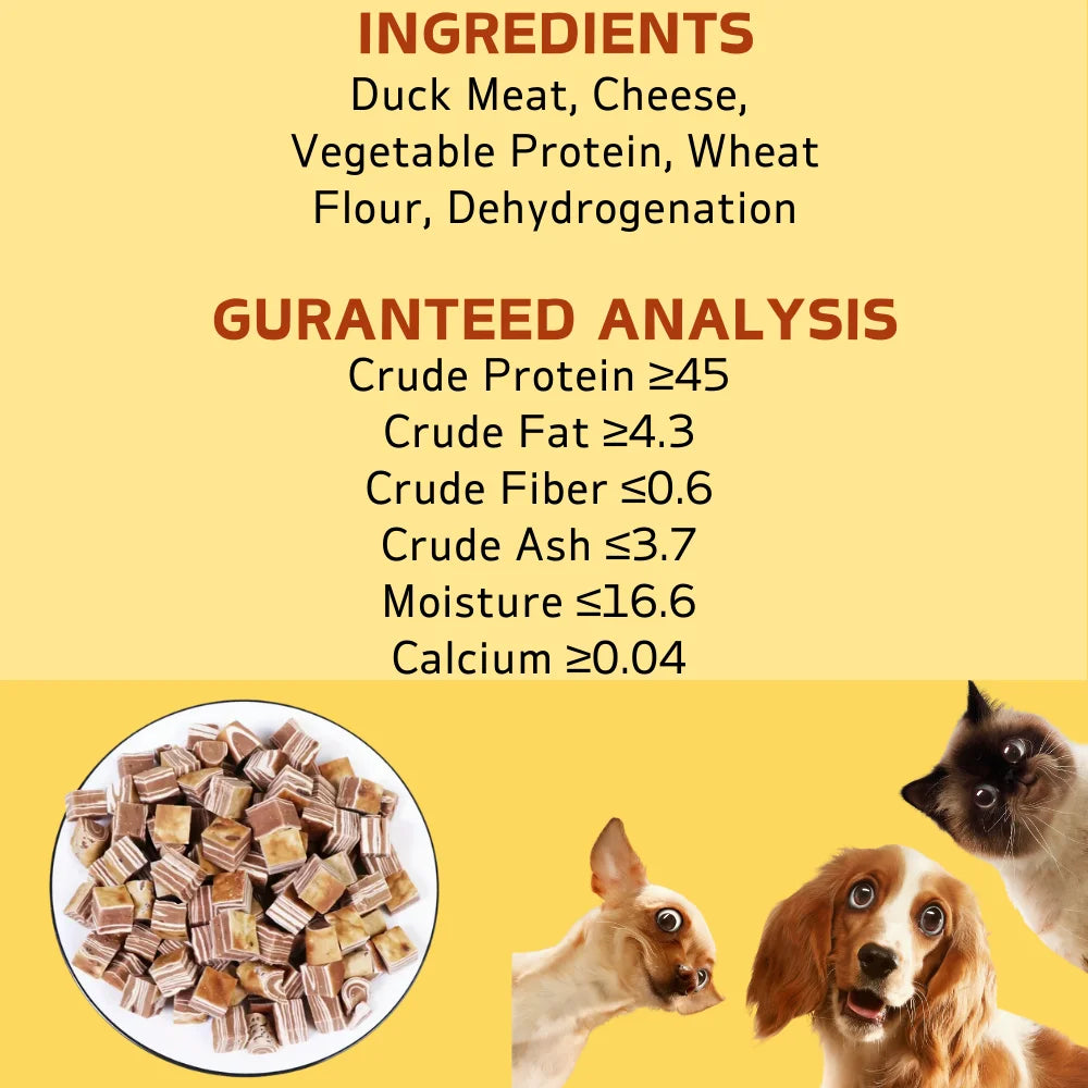 100g Beef & Meat Cubes Dog Treats Digestible Snacks for Small Medium & Large Dogs Healthy Dog Dry Food