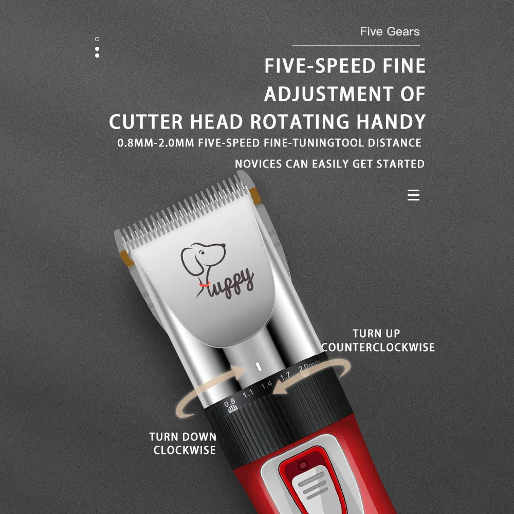 Professional Cordless Pet Hair Clippers – Grooming Trimmer for Dogs, Cats & Rabbits
