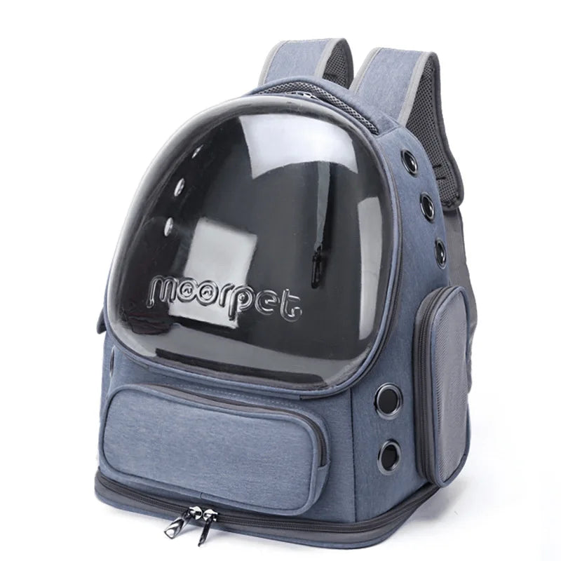 Transparent Pet Carrier Backpack – Breathable Travel Bag for Cats & Small Dogs