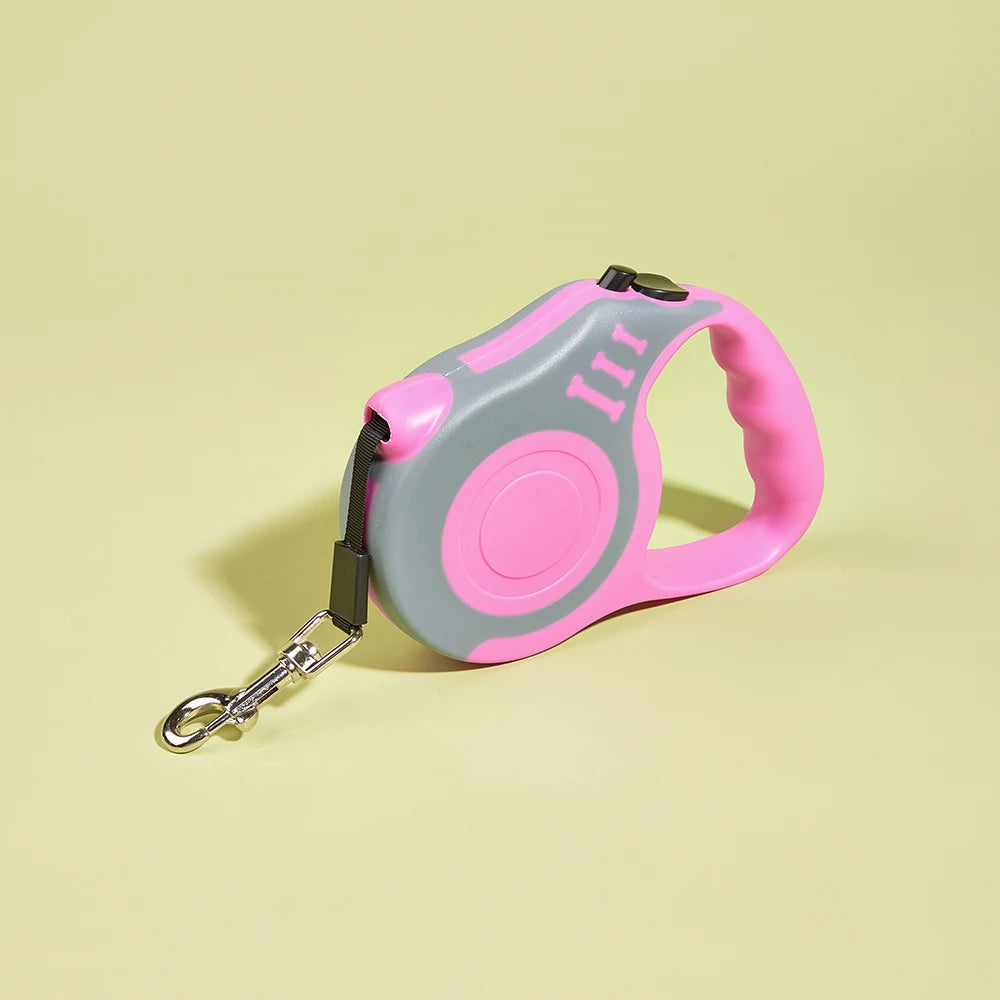 Retractable Dog Leash – 3M/5M Durable Nylon Lead for Small, Medium & Large Pets