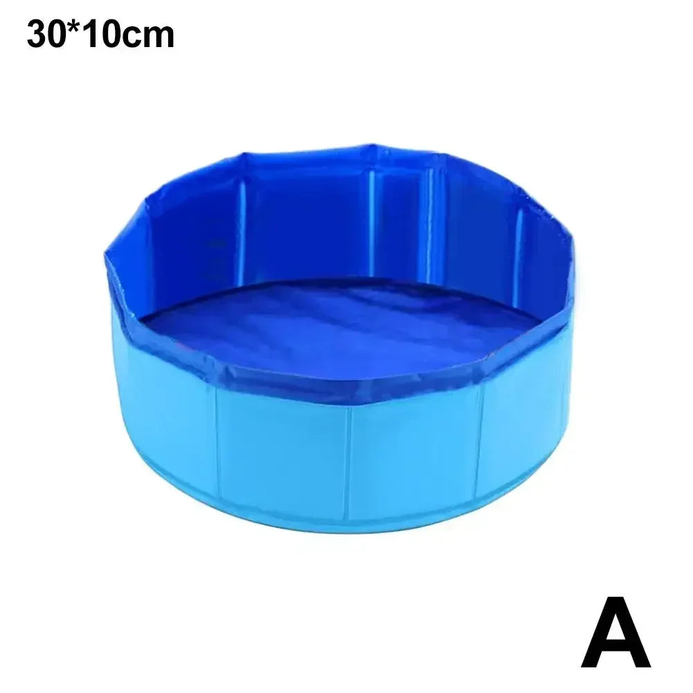 Foldable Cat & Dog Pool – Fun Summer Water Bath Tub with Turtle, Starfish & Octopus Design