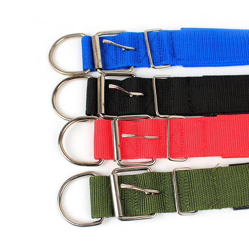 Solid Nylon Dog Collar – Durable and Adjustable for Small, Medium & Large Dogs