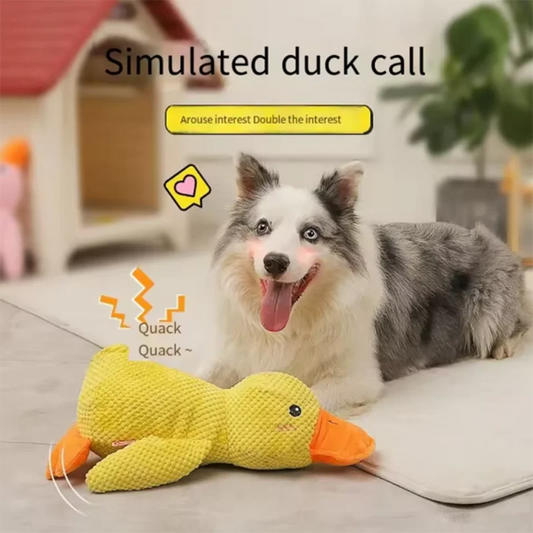 Stomping Duck Dog Toy – Bite-Resistant Plush for Teeth Cleaning & Interactive Fun
