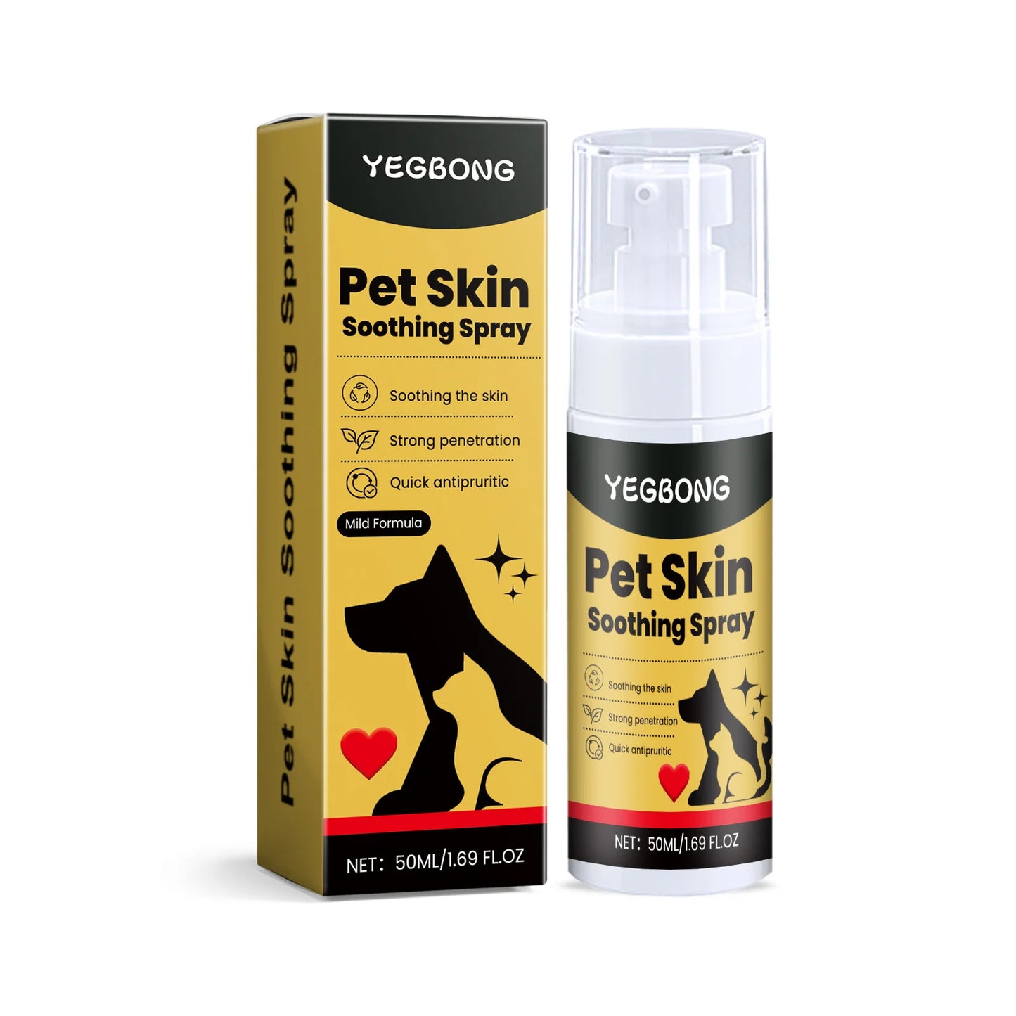 Pet Skin Care Spray – Soothing Relief for Itching, Fleas & Minor Wounds