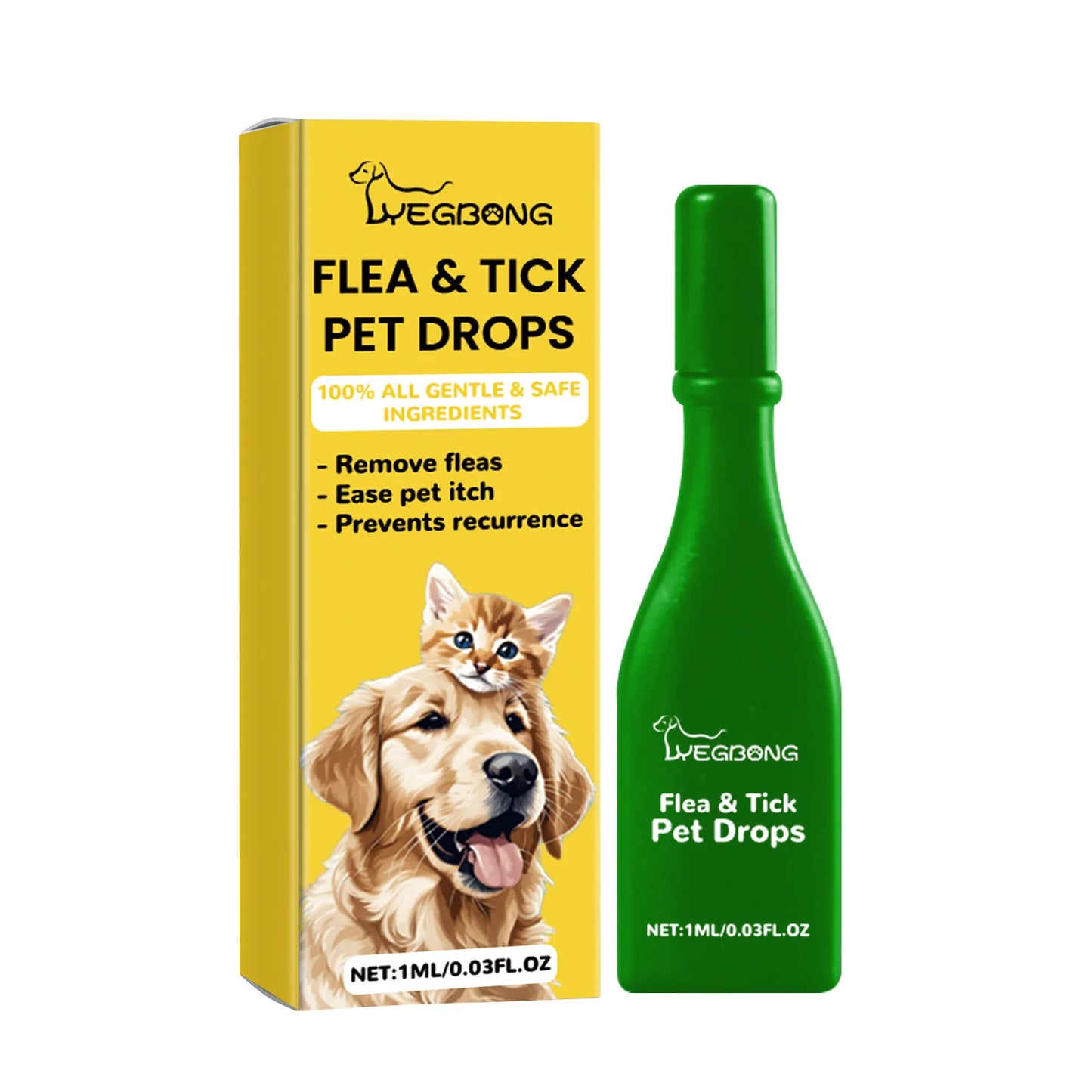 Cat Anti-Flea & Tick Drops – Fast-Acting Relief from Fleas, Lice, and Itching