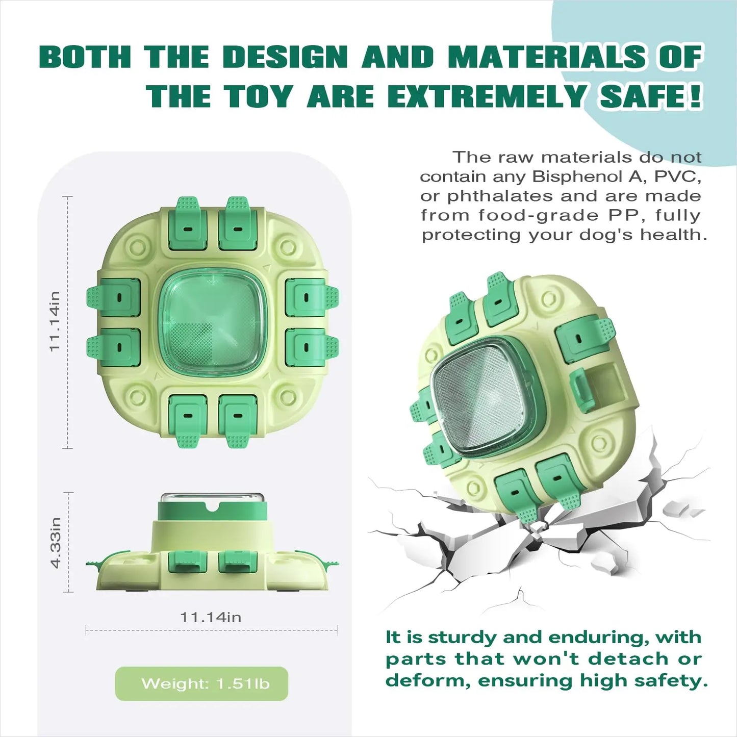 2-in-1 Dog Puzzle Toy & Slow Feeder – Enrichment & Boredom Buster for Small to Large Dogs