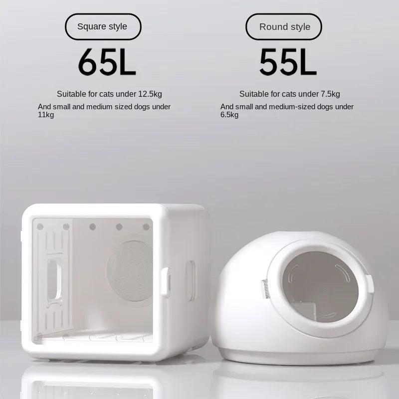 Smart Pet Drying Box – Automatic Temperature Control & Water Sterilization Dryer for Cats & Dogs