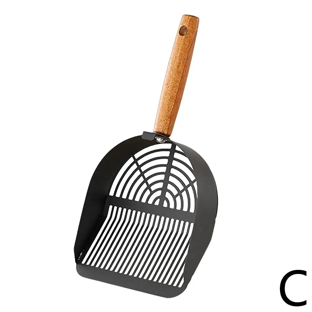 Steel Cat Litter Scoop with Long Handle