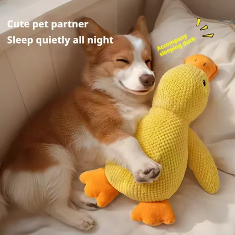 Stomping Duck Dog Toy – Bite-Resistant Plush for Teeth Cleaning & Interactive Fun