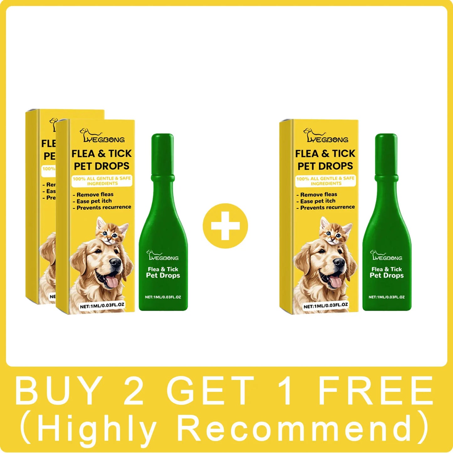 Cat Anti-Flea & Tick Drops – Fast-Acting Relief from Fleas, Lice, and Itching