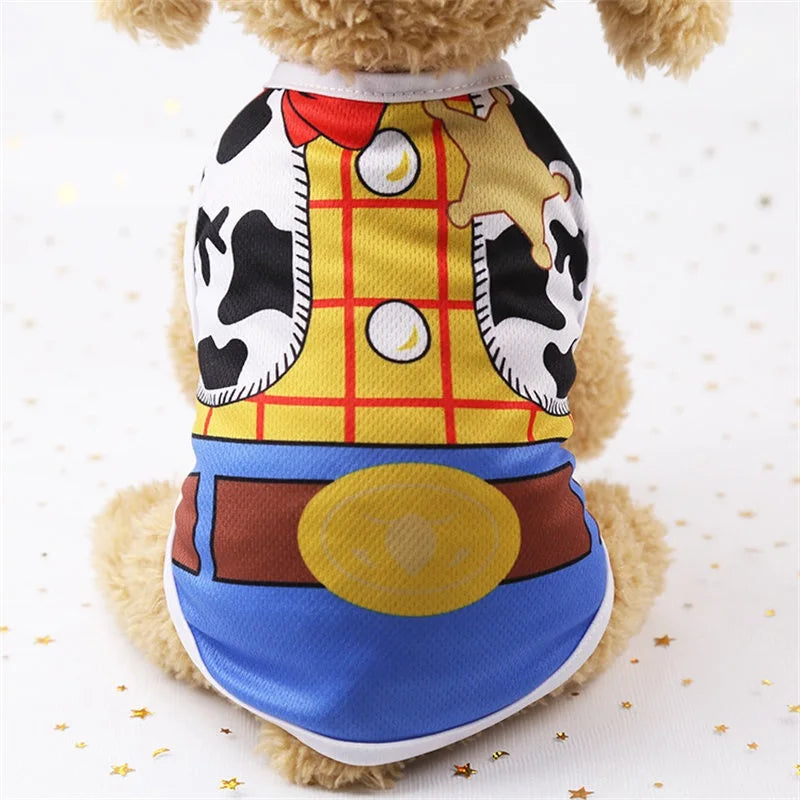Cartoon Dog T-Shirt – Soft Summer Vest for Small Dogs and Puppies