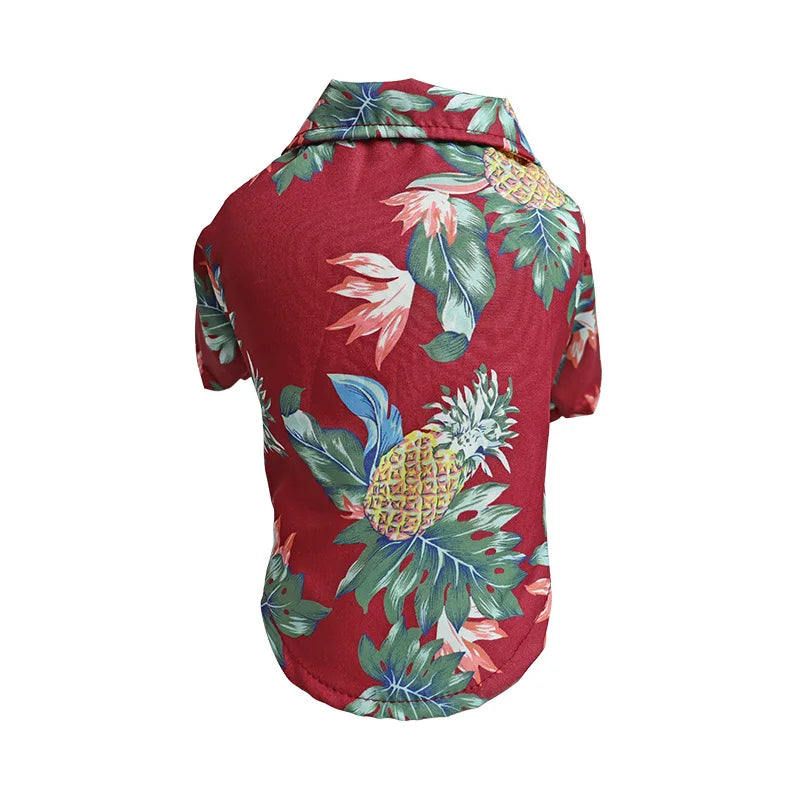 Hawaiian Style Pet Shirt – Tropical T-Shirt for Small & Medium Dogs
