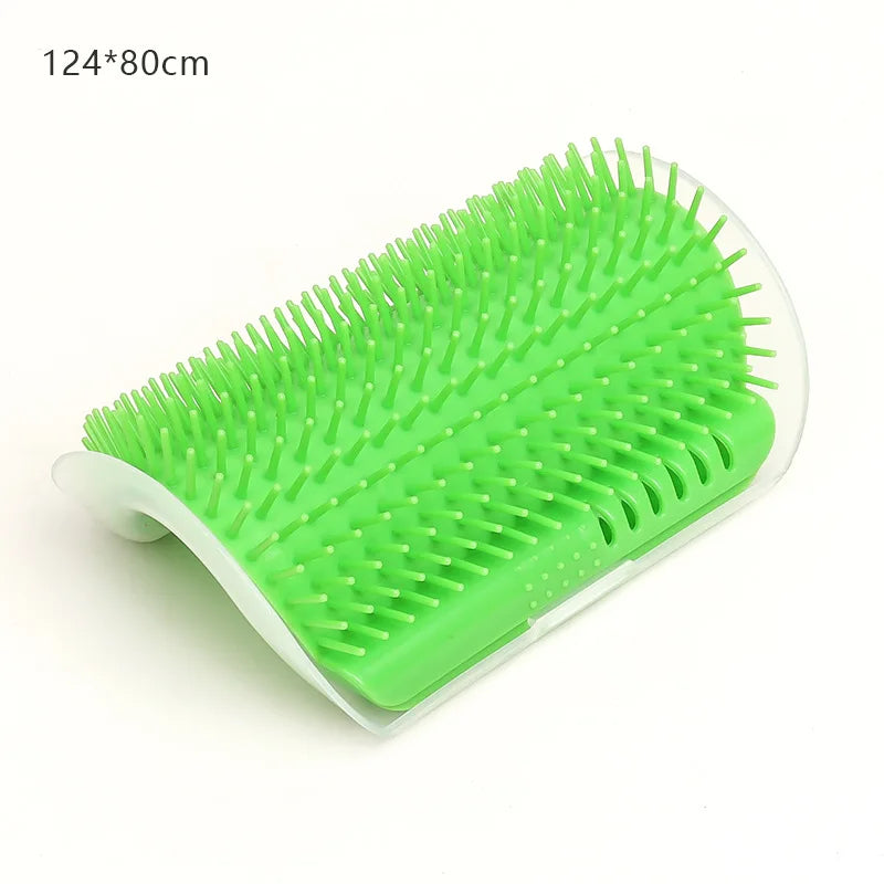 Cat Self-Grooming Massage Comb – Wall-Mounted Brush for Hair Removal & Relaxing Rubs