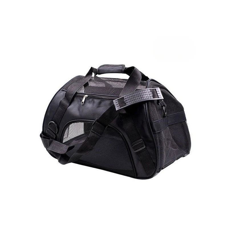 Portable Dog & Cat Carrier Bag – Breathable Mesh Travel Handbag for Small Pets