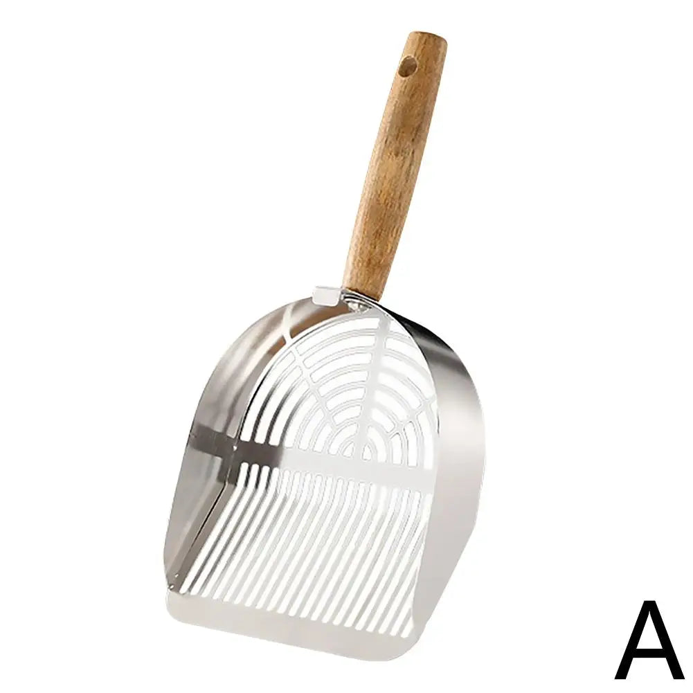 Steel Cat Litter Scoop with Long Handle