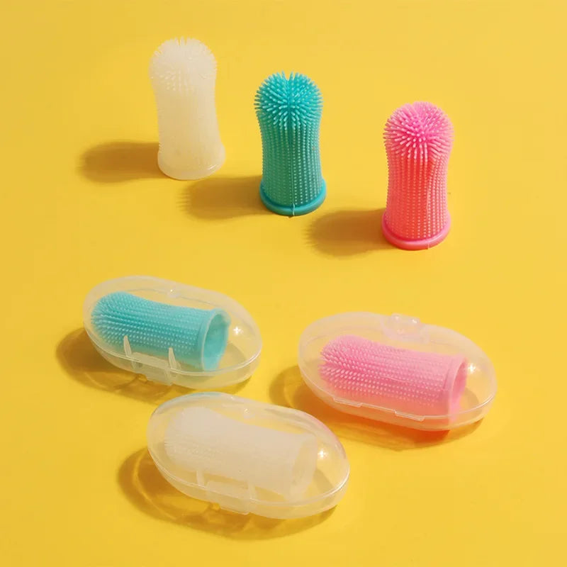 Super Soft Silicone Pet Finger Toothbrush