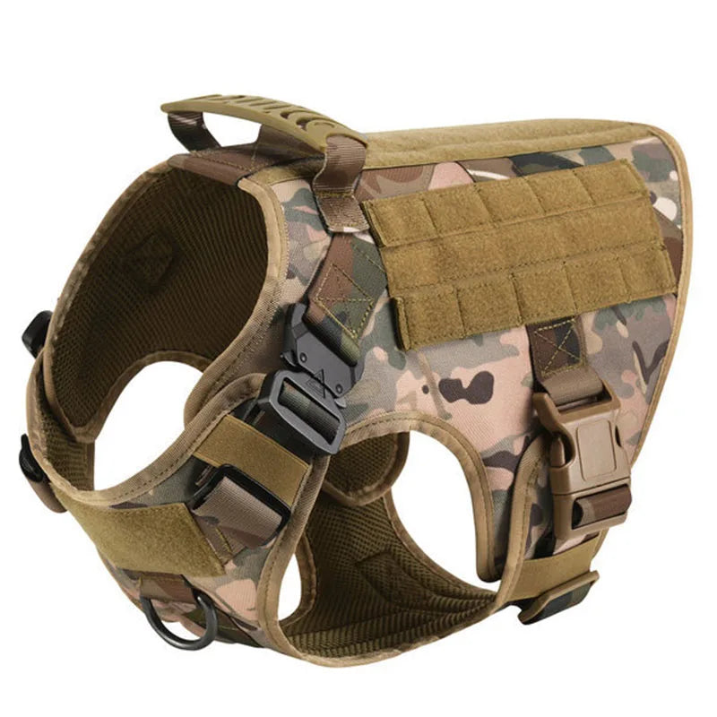 Heavy-Duty Large Dog Harness & Leash Set – Training and Walking Vest for German Shepherds, Malinois & Medium to Large Dogs