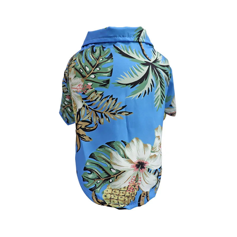 Hawaiian Style Pet Shirt – Tropical T-Shirt for Small & Medium Dogs