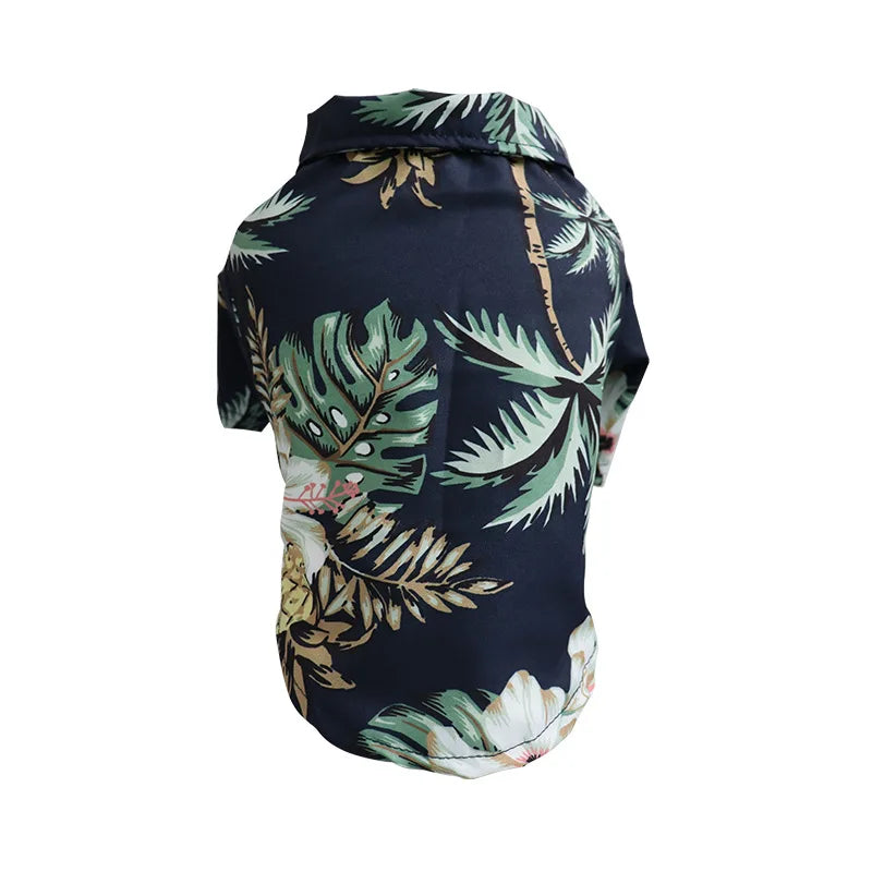 Hawaiian Style Pet Shirt – Tropical T-Shirt for Small & Medium Dogs