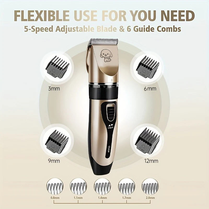 Pet Hair Trimmer Kit – Electric Precision Clippers for Professional Grooming at Home