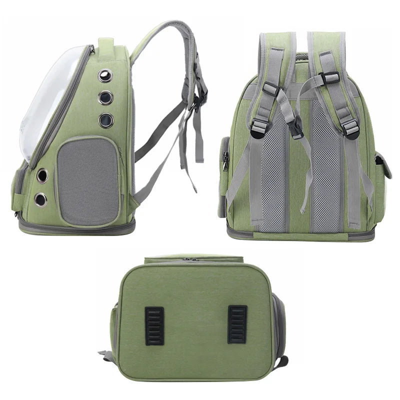 Transparent Pet Carrier Backpack – Breathable Travel Bag for Cats & Small Dogs