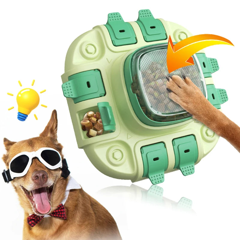 2-in-1 Dog Puzzle Toy & Slow Feeder – Enrichment & Boredom Buster for Small to Large Dogs