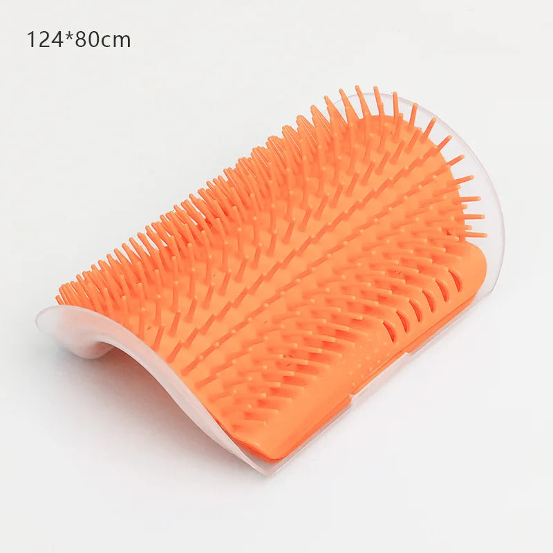 Cat Self-Grooming Massage Comb – Wall-Mounted Brush for Hair Removal & Relaxing Rubs