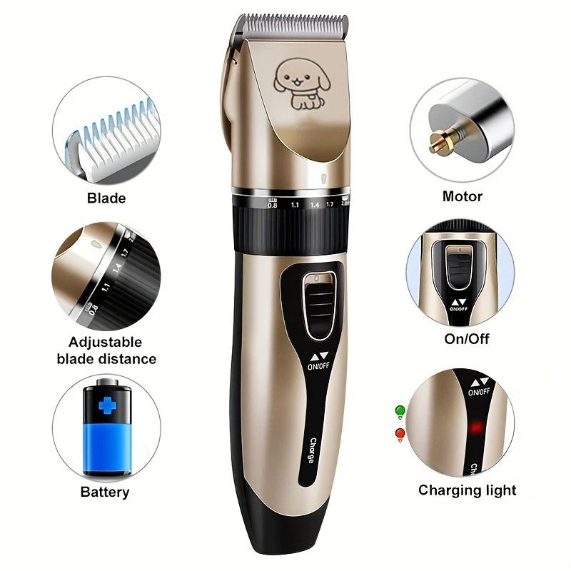 Pet Hair Trimmer Kit – Electric Precision Clippers for Professional Grooming at Home