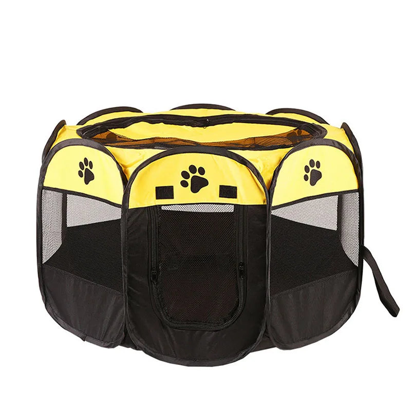 Octagonal Foldable Pet Cage – Breathable Delivery Room Tent & Scratch-Resistant Nest for Cats and Dogs