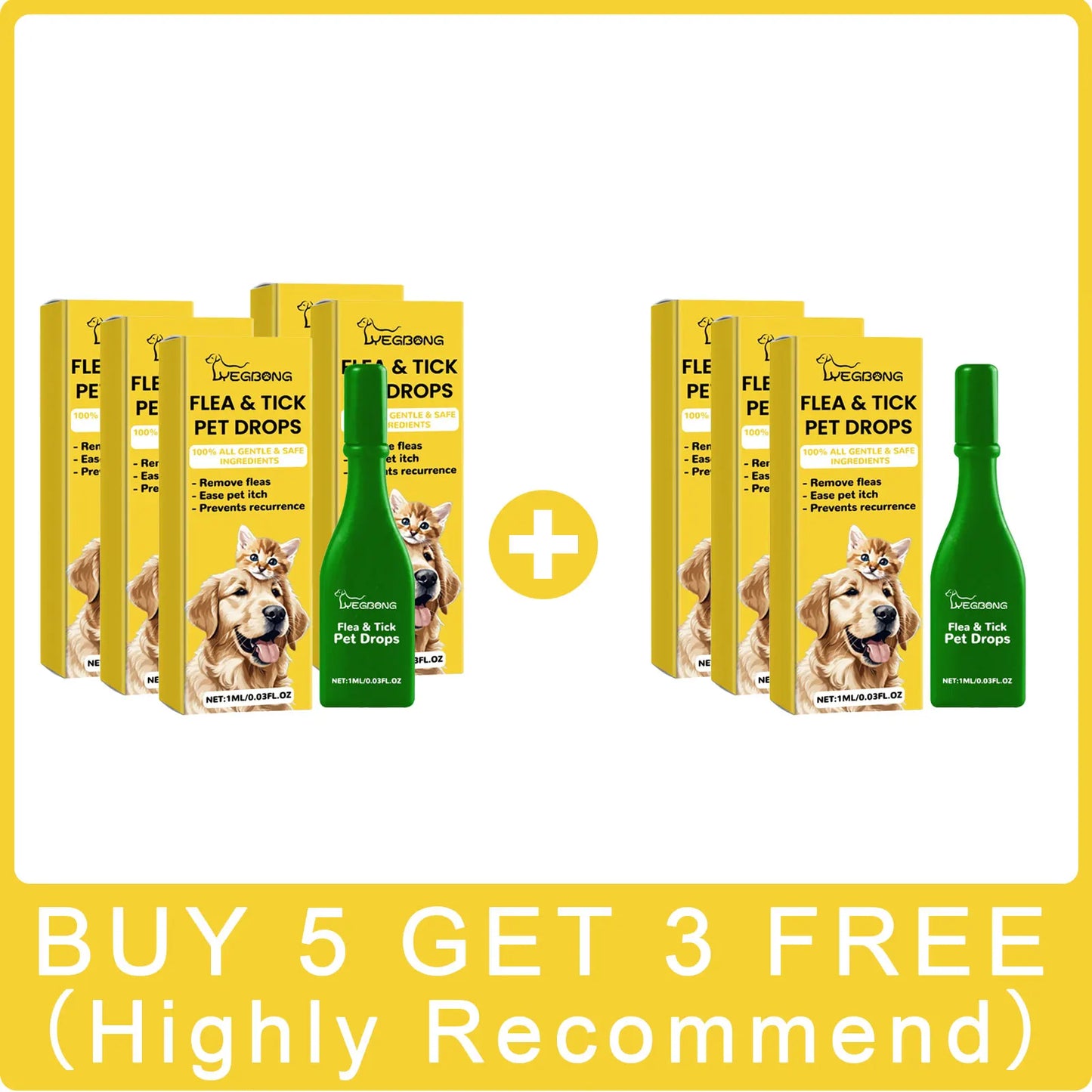Cat Anti-Flea & Tick Drops – Fast-Acting Relief from Fleas, Lice, and Itching