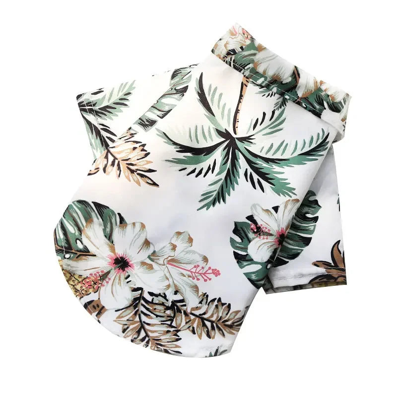 Hawaiian Style Dog Shirt – Summer Beachwear for Small & Medium Dogs and Cats
