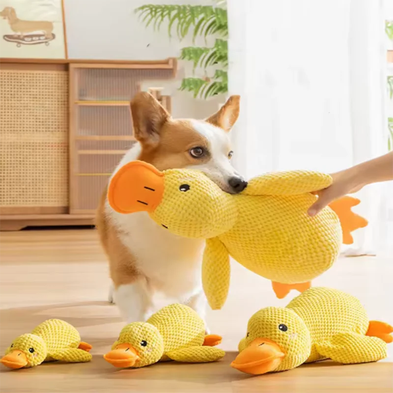 Stomping Duck Dog Toy – Bite-Resistant Plush for Teeth Cleaning & Interactive Fun