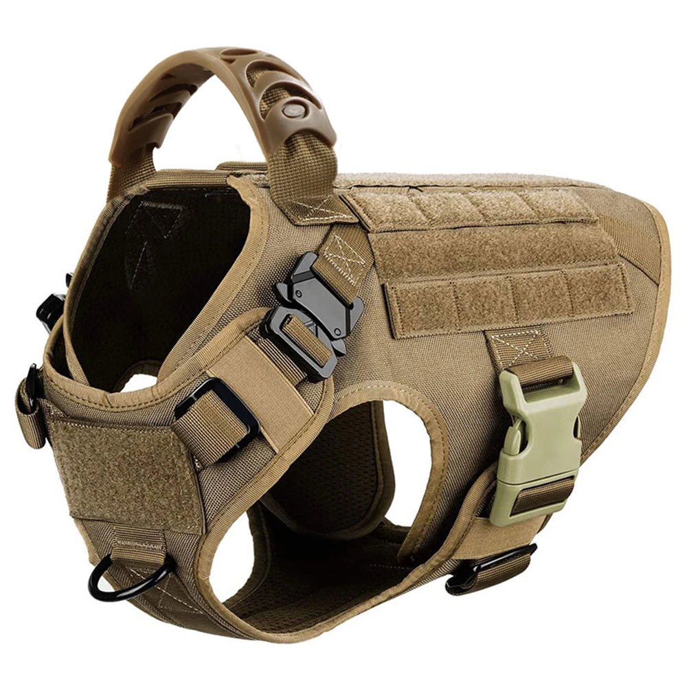 Heavy-Duty Large Dog Harness & Leash Set – Training and Walking Vest for German Shepherds, Malinois & Medium to Large Dogs