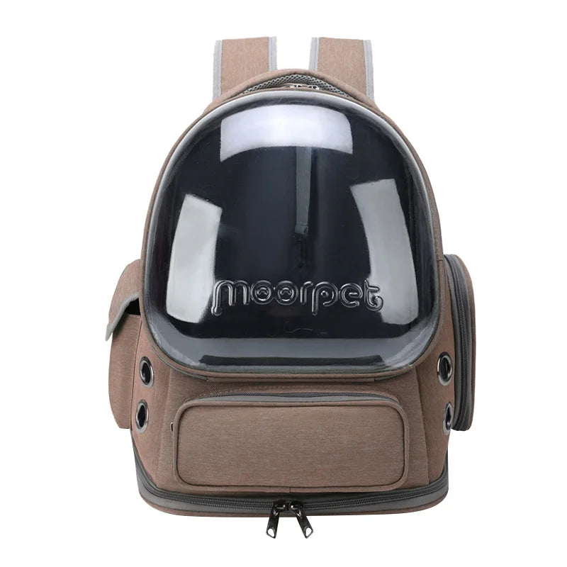 Transparent Pet Carrier Backpack – Breathable Travel Bag for Cats & Small Dogs