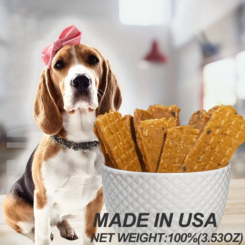 Delicious Dog Snacks Variety Pack – Beef Jerky, Duck Jerky, Chicken Sweet Potato Sticks, Turkey Meatballs & Dried Salmon