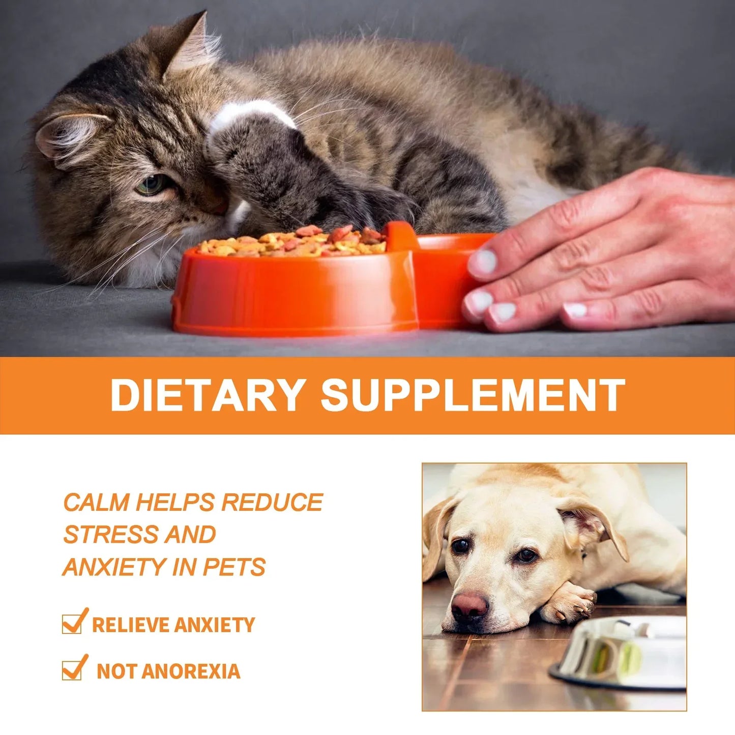 Natural Organic Calming Drops – Essential Oil Blend for Pet Anxiety Relief & Skin Health