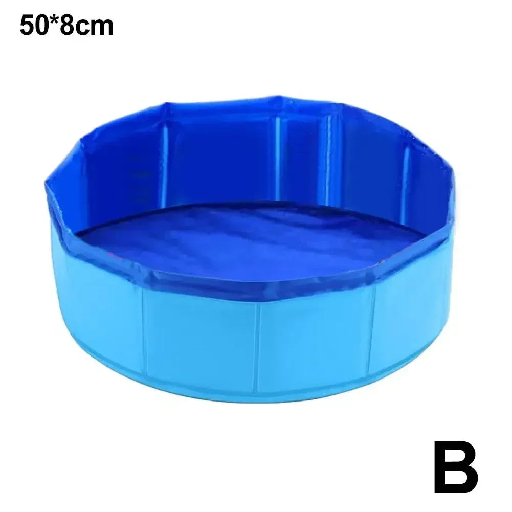 Foldable Cat & Dog Pool – Fun Summer Water Bath Tub with Turtle, Starfish & Octopus Design