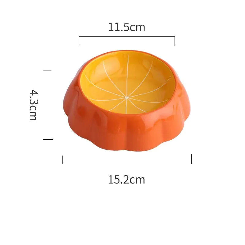 Cute Fruit-Shaped Ceramic Pet Bowls – Watermelon & Strawberry Designs for Cats & Small Dogs